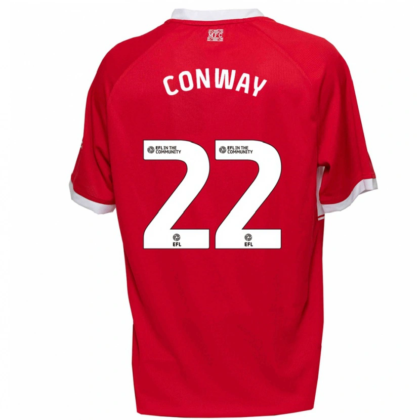 Danxen Kobiety Tommy Conway #22 Czerwono-Biały Domowa Koszulka 2025/26 Koszulki Klubowe