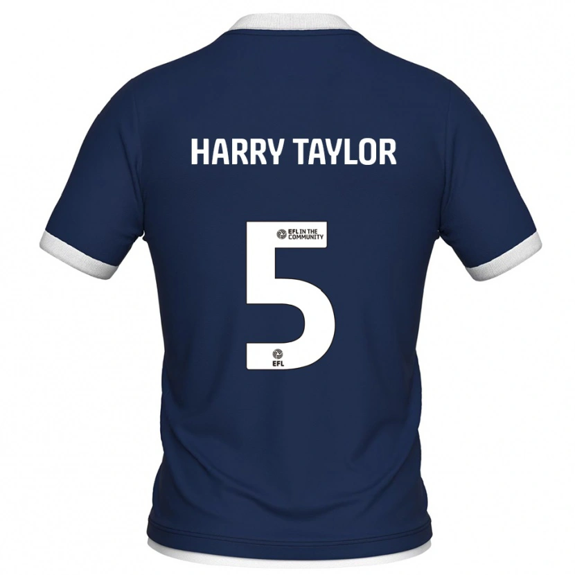 Danxen Kobiety Harry Taylor #5 Granatowo-Biały Domowa Koszulka 2025/26 Koszulki Klubowe