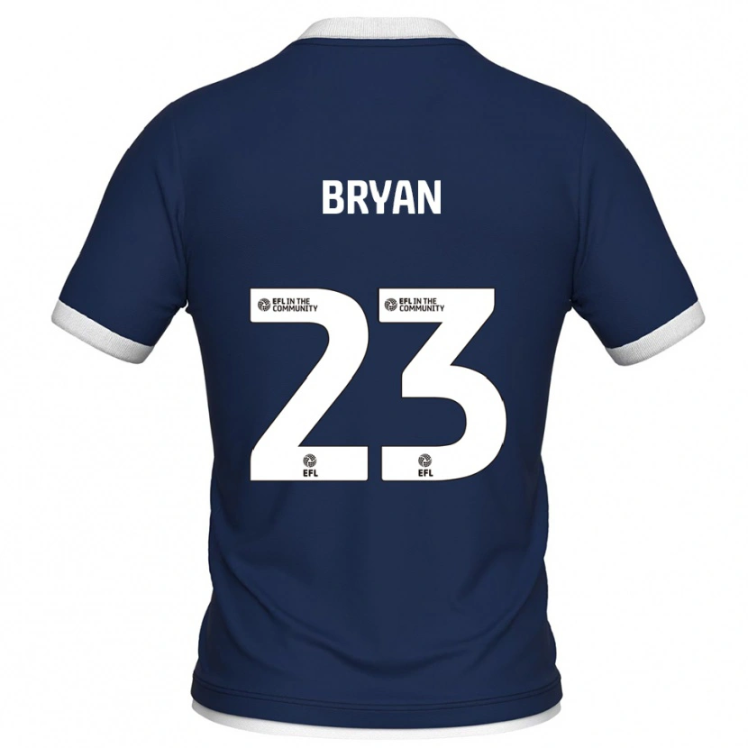 Danxen Kobiety Joe Bryan #23 Granatowo-Biały Domowa Koszulka 2025/26 Koszulki Klubowe