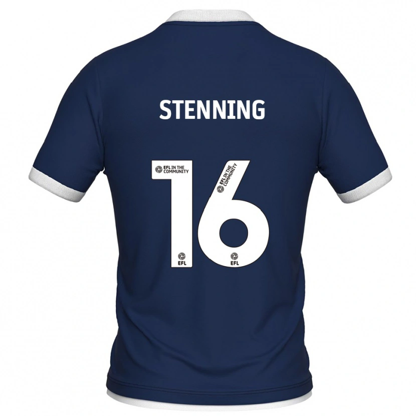Danxen Kobiety Ellie Stenning #16 Granatowo-Biały Domowa Koszulka 2025/26 Koszulki Klubowe