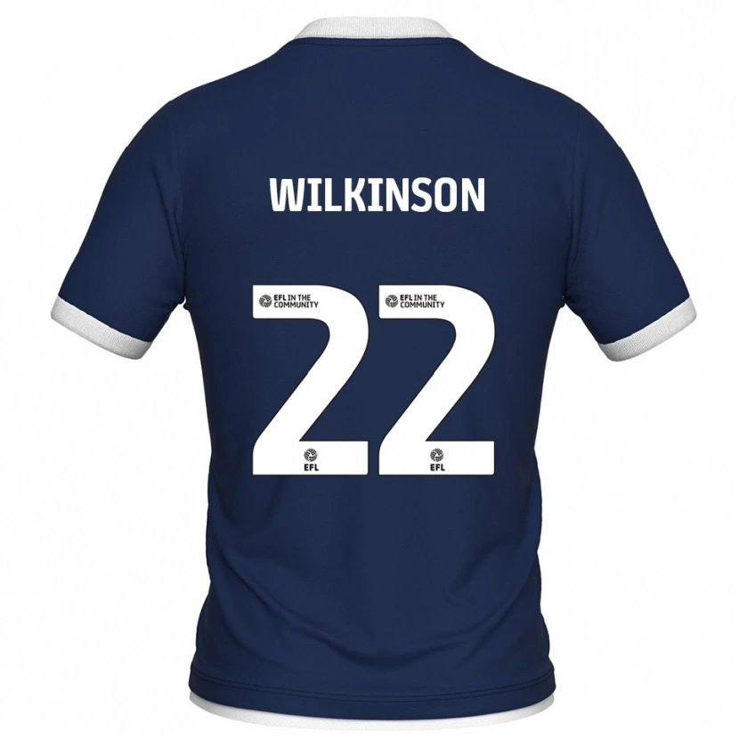 Danxen Kobiety Chloe Wilkinson #22 Granatowo-Biały Domowa Koszulka 2025/26 Koszulki Klubowe