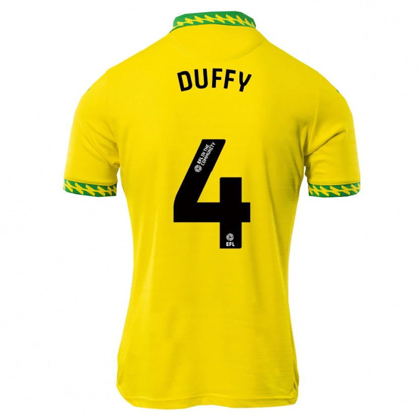 Danxen Kobiety Shane Duffy #4 Biało-Zielony Domowa Koszulka 2025/26 Koszulki Klubowe