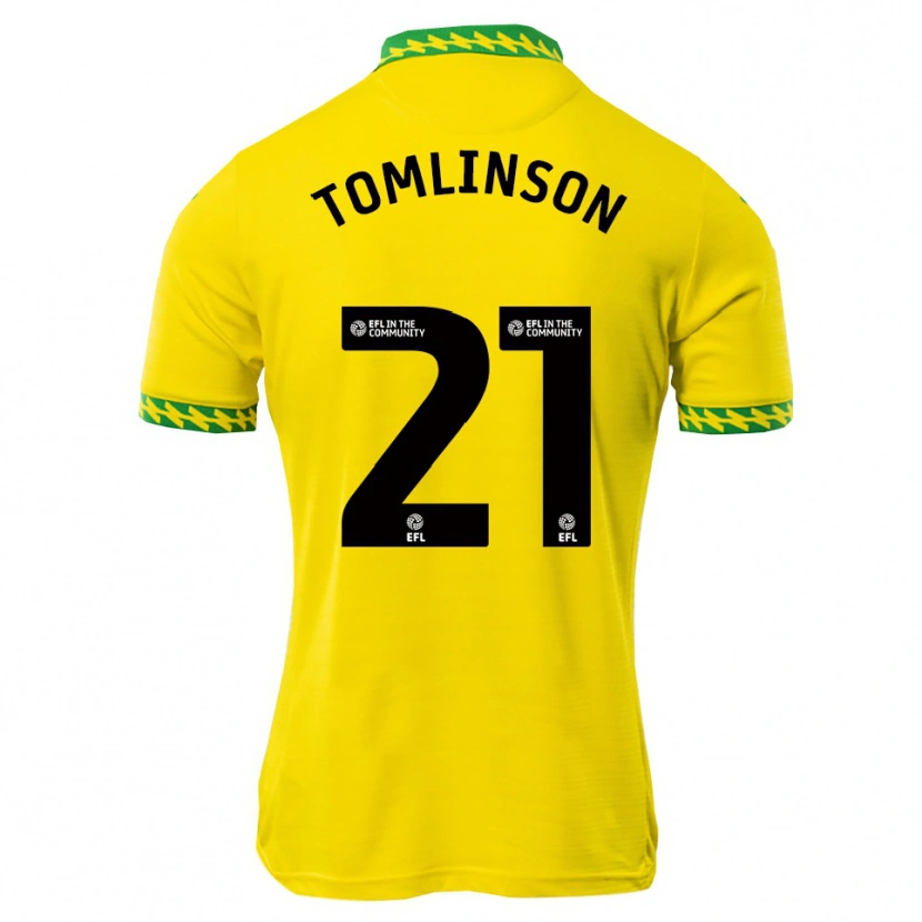 Danxen Kobiety Lauren Tomlinson #21 Biało-Zielony Domowa Koszulka 2025/26 Koszulki Klubowe