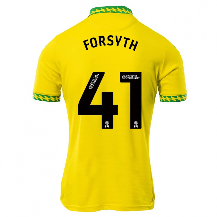 Danxen Kobiety Gabe Forsyth #41 Biało-Zielony Domowa Koszulka 2025/26 Koszulki Klubowe