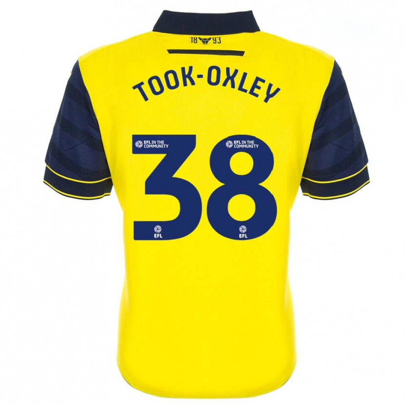 Danxen Kobiety Zaide Took-Oxley #38 Żółto-Granatowy Domowa Koszulka 2025/26 Koszulki Klubowe