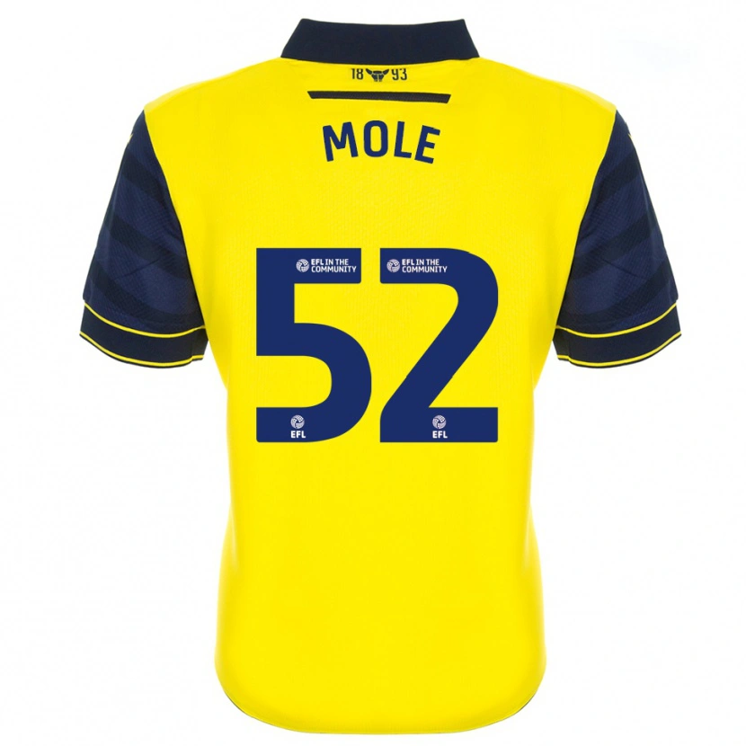Danxen Kobiety Harrison Mole #52 Żółto-Granatowy Domowa Koszulka 2025/26 Koszulki Klubowe