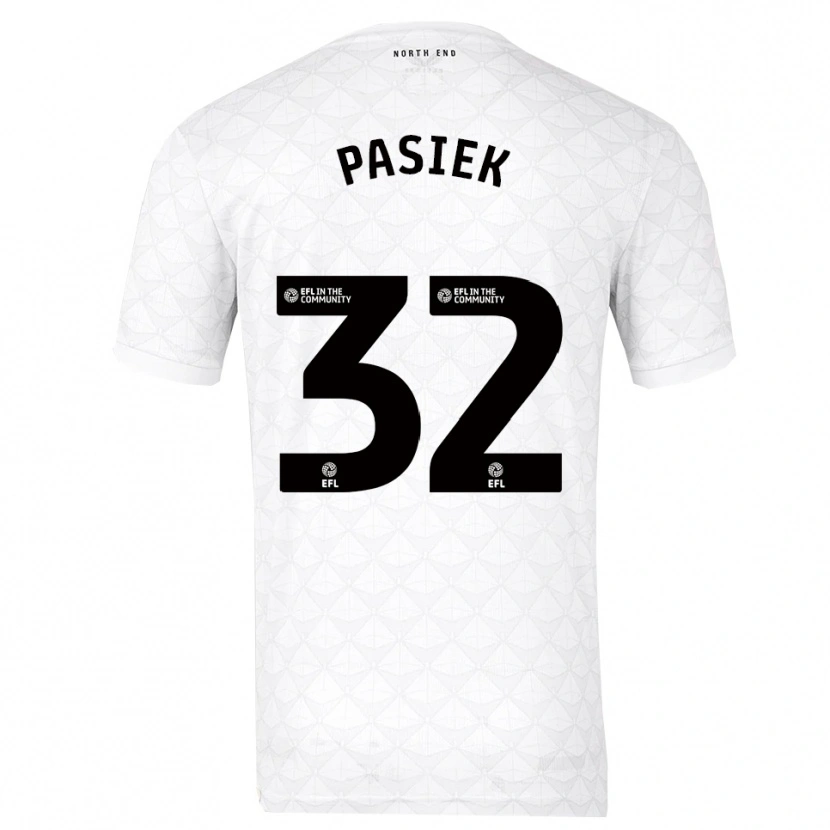 Danxen Kobiety Kacper Pasiek #32 Biało-Czerwony Domowa Koszulka 2025/26 Koszulki Klubowe