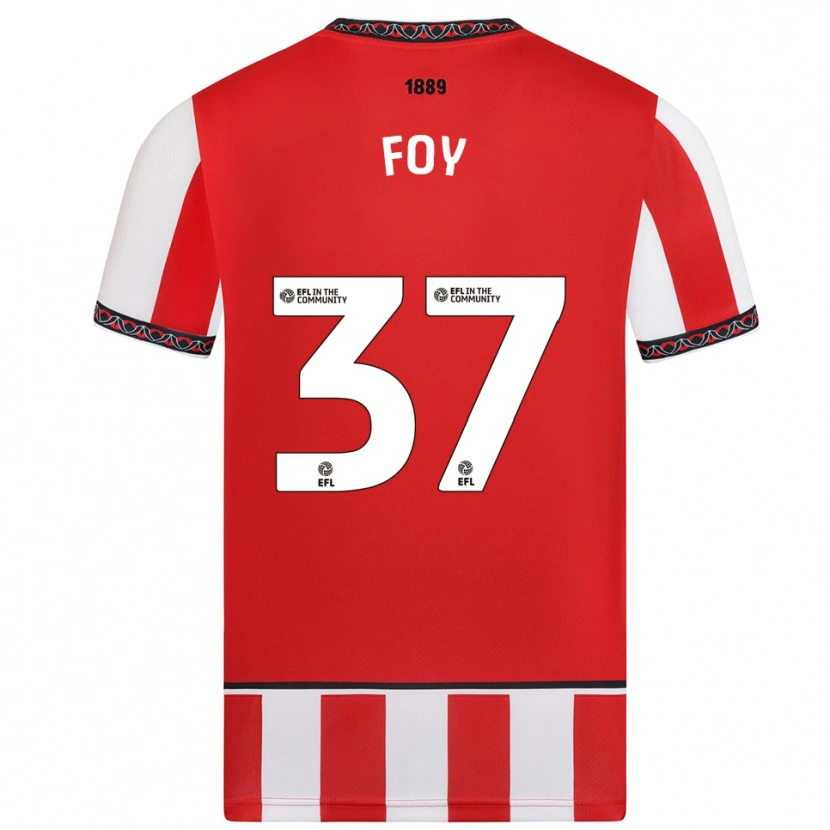 Danxen Kobiety Grace Foy #37 Czerwono-Biały Domowa Koszulka 2025/26 Koszulki Klubowe