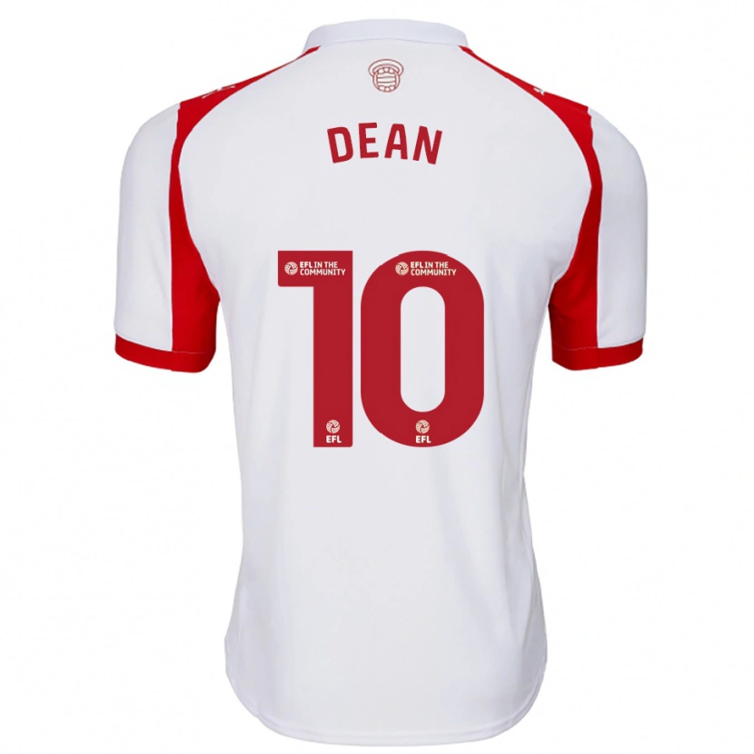 Danxen Kobiety Rianna Dean #10 Biało-Czerwony Domowa Koszulka 2025/26 Koszulki Klubowe