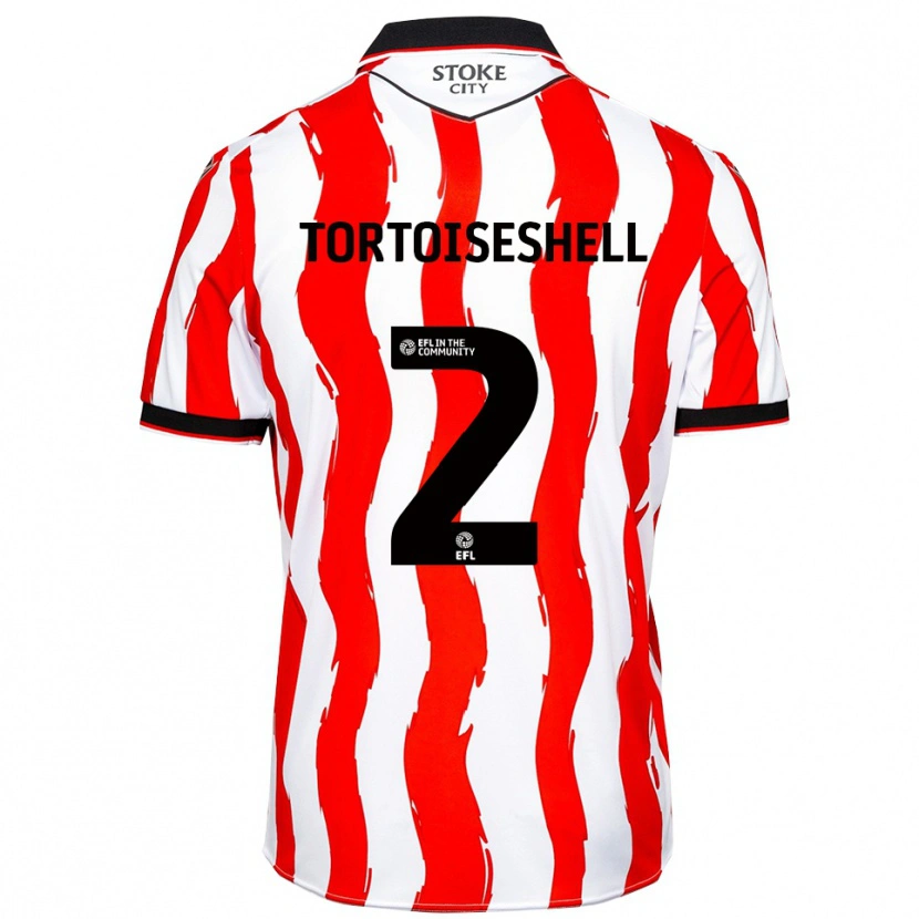 Danxen Kobiety Jensen Tortoishell #2 Biało-Czerwony Domowa Koszulka 2025/26 Koszulki Klubowe