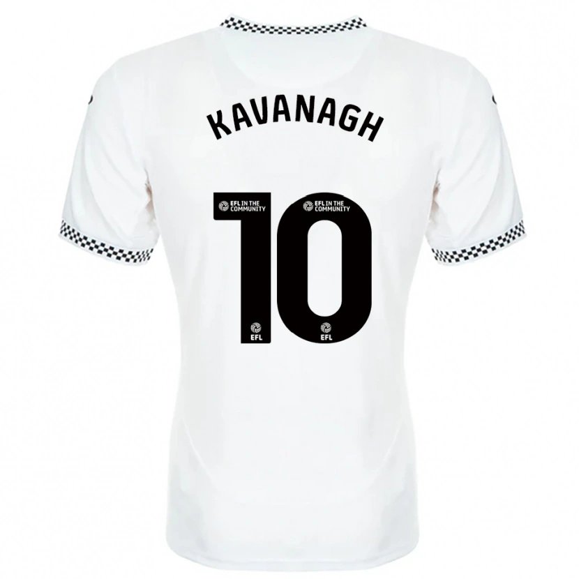 Danxen Kobiety Reece Kavanagh #10 Biało-Pomarańczowy Domowa Koszulka 2025/26 Koszulki Klubowe