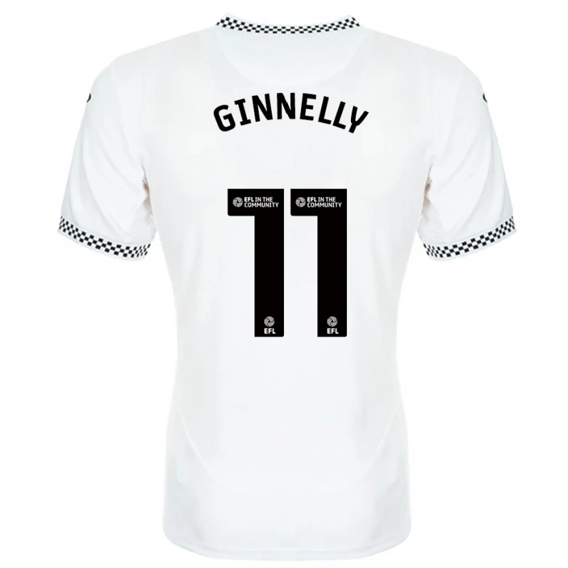 Danxen Kobiety Josh Ginnelly #11 Biało-Pomarańczowy Domowa Koszulka 2025/26 Koszulki Klubowe