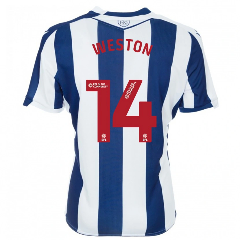 Danxen Kobiety Steph Weston #14 Granatowo-Biały Domowa Koszulka 2025/26 Koszulki Klubowe