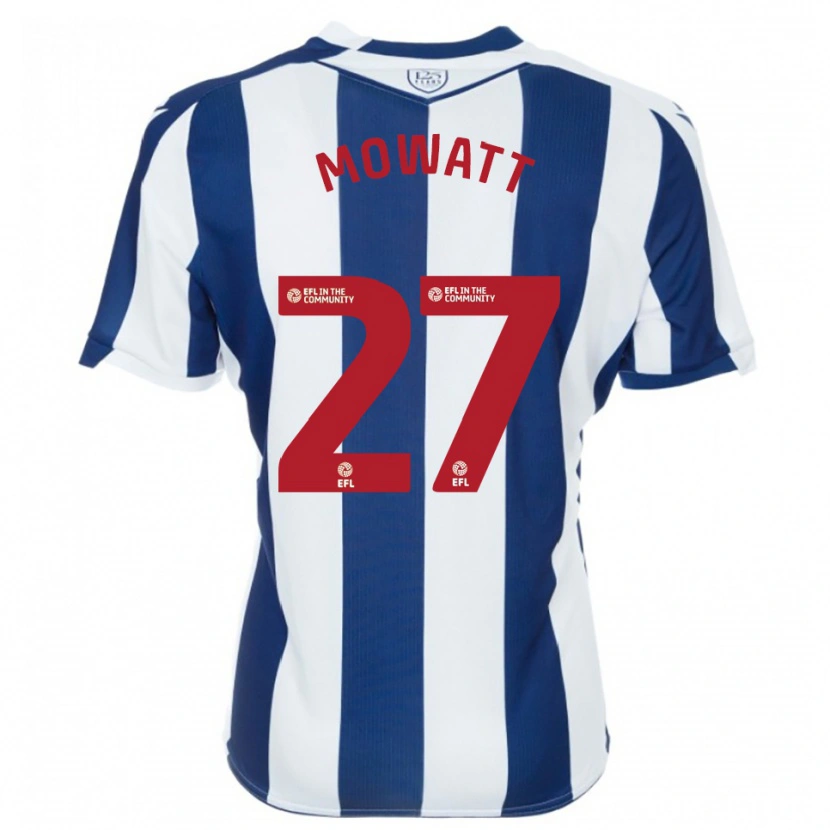 Danxen Kobiety Alex Mowatt #27 Granatowo-Biały Domowa Koszulka 2025/26 Koszulki Klubowe