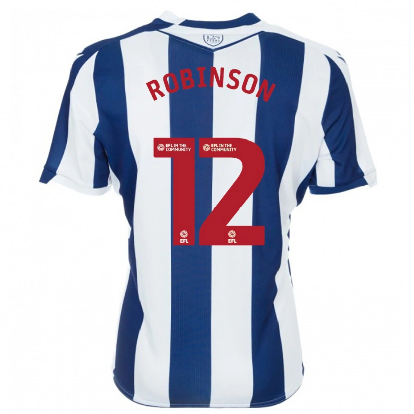 Danxen Kobiety Leanne Robinson #12 Granatowo-Biały Domowa Koszulka 2025/26 Koszulki Klubowe