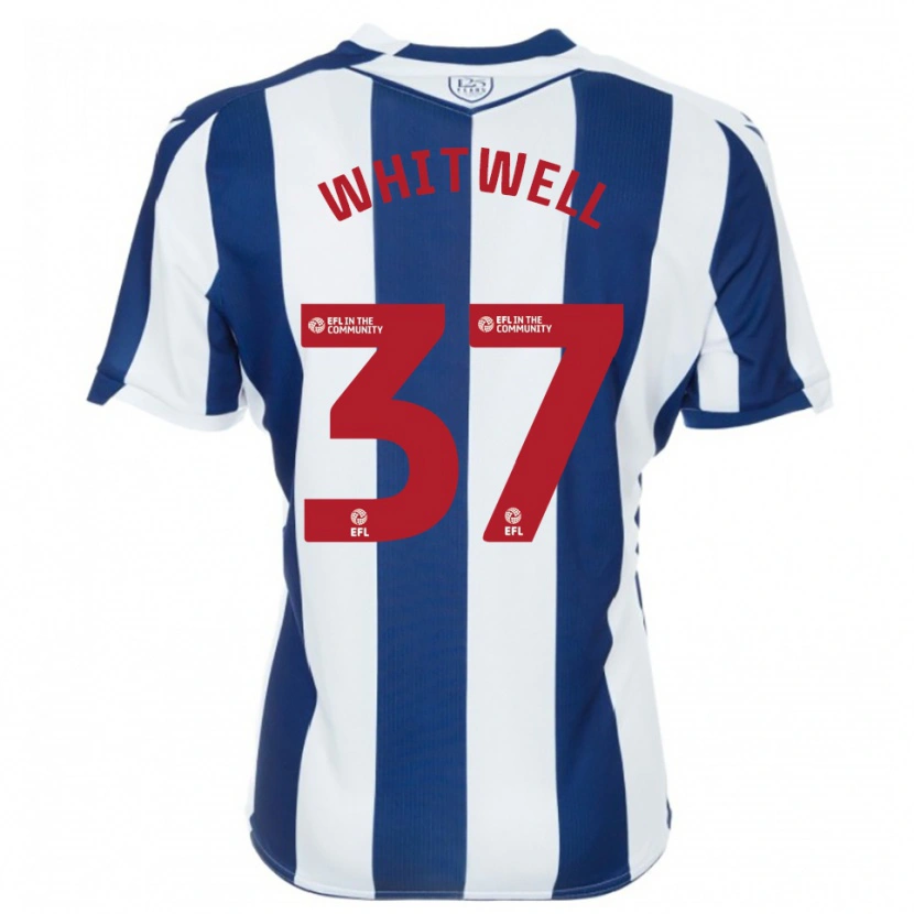 Danxen Kobiety Harry Whitwell #37 Granatowo-Biały Domowa Koszulka 2025/26 Koszulki Klubowe