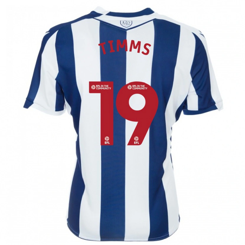 Danxen Kobiety Maria Timms #19 Granatowo-Biały Domowa Koszulka 2025/26 Koszulki Klubowe