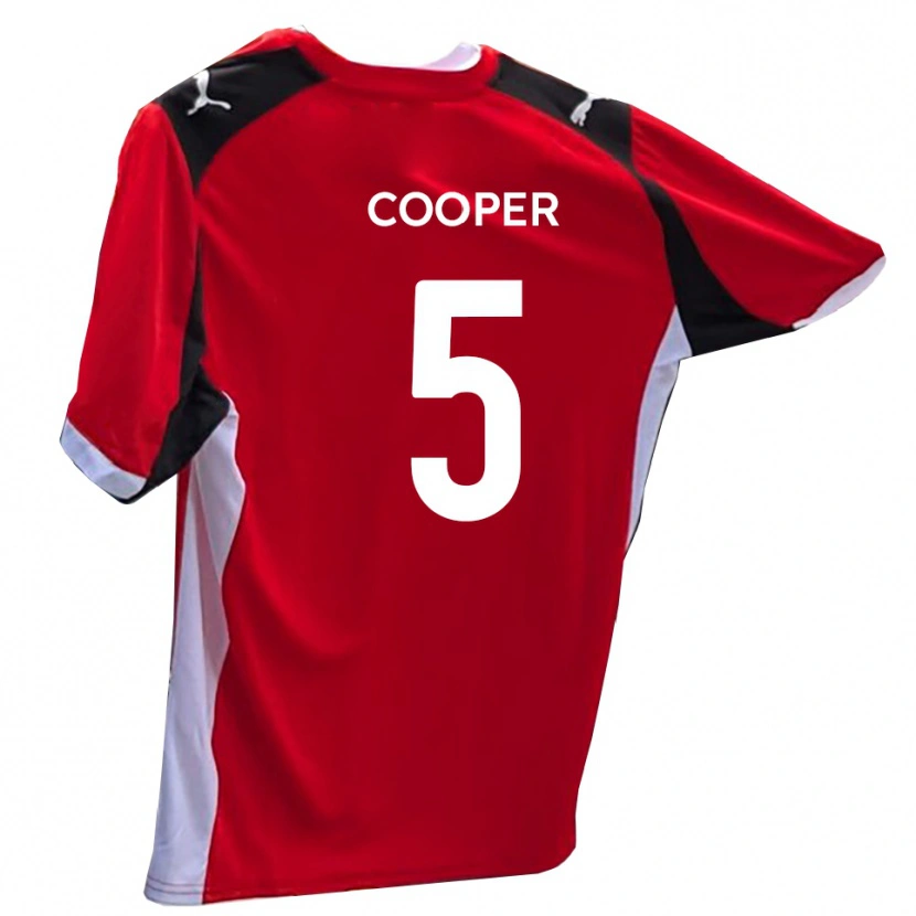 Danxen Kobiety Jake Cooper #5 Czerwono-Biały Domowa Koszulka 2025/26 Koszulki Klubowe