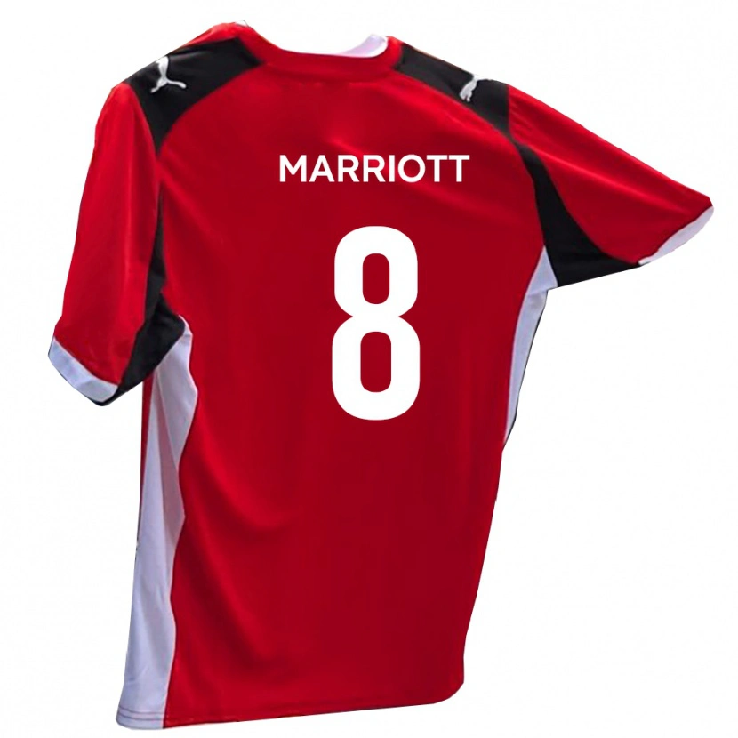 Danxen Kobiety Isaac Marriott #8 Czerwono-Biały Domowa Koszulka 2025/26 Koszulki Klubowe