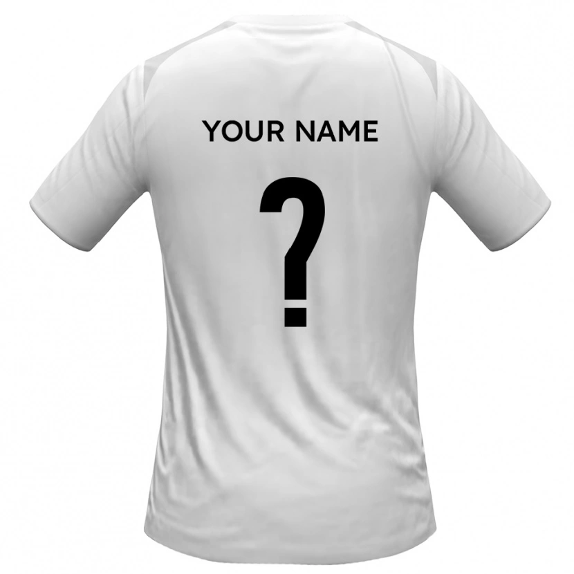 Danxen Kobiety Twoje Imię #0 Biało-Szary Domowa Koszulka 2025/26 Koszulki Klubowe