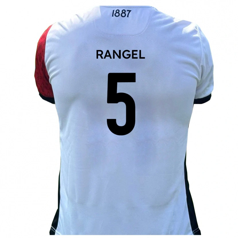 Danxen Kobiety Chris Rangel #5 Czerwono-Biały Domowa Koszulka 2025/26 Koszulki Klubowe