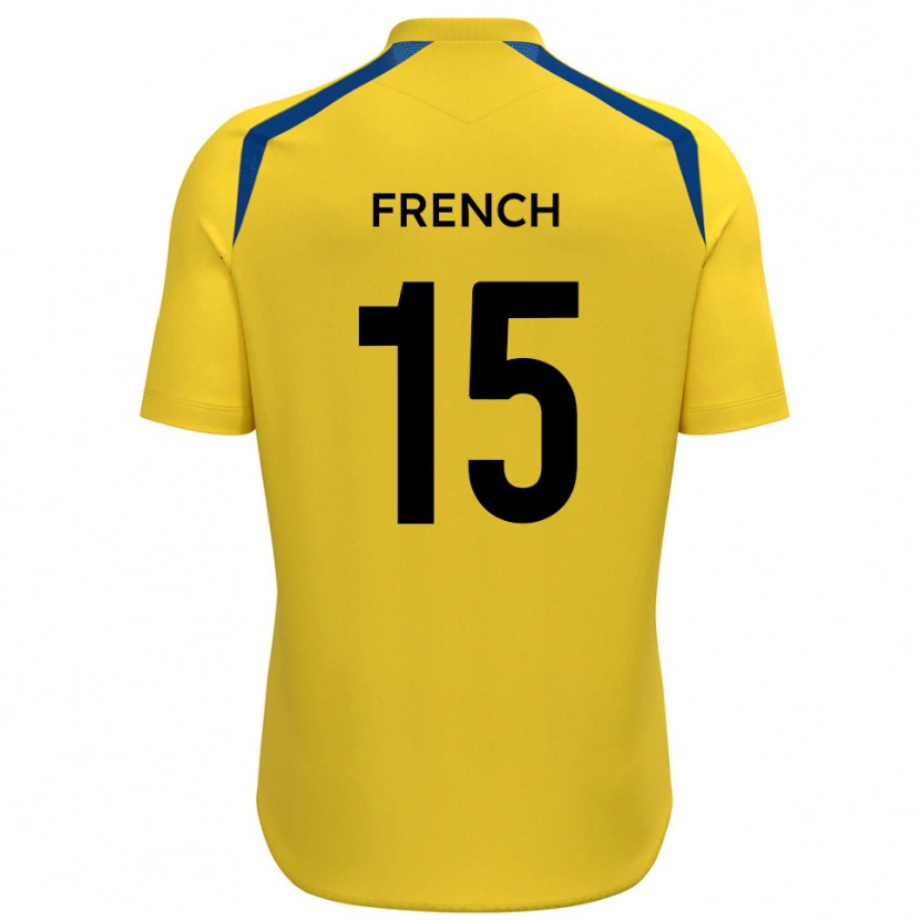 Danxen Kobiety Tyler French #15 Żółto-Niebieski Domowa Koszulka 2025/26 Koszulki Klubowe