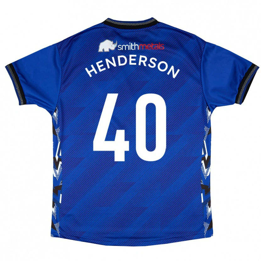 Danxen Kobiety Ian Henderson #40 Niebiesko-Biały Domowa Koszulka 2025/26 Koszulki Klubowe