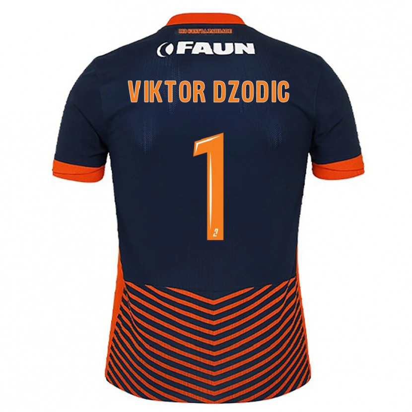 Danxen Kobiety Viktor Dzodic #1 Północny Niebieski Pomarańczowy Domowa Koszulka 2025/26 Koszulki Klubowe