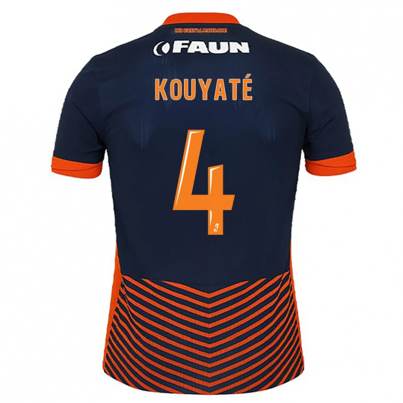 Danxen Kobiety Kiki Kouyaté #4 Północny Niebieski Pomarańczowy Domowa Koszulka 2025/26 Koszulki Klubowe