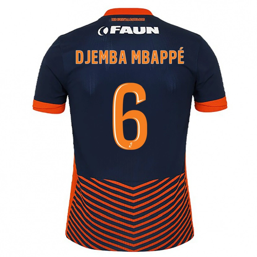 Danxen Kobiety Yvan Djemba Mbappé #6 Północny Niebieski Pomarańczowy Domowa Koszulka 2025/26 Koszulki Klubowe
