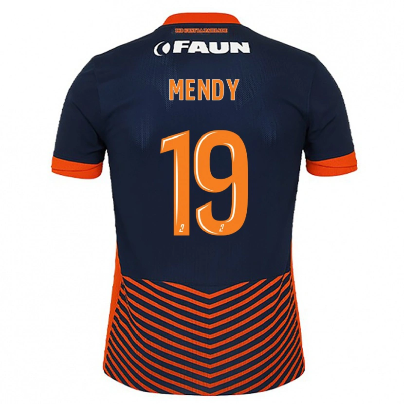 Danxen Kobiety Alexandre Mendy #19 Północny Niebieski Pomarańczowy Domowa Koszulka 2025/26 Koszulki Klubowe