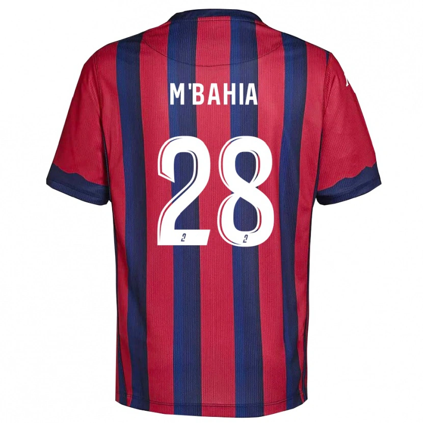 Danxen Kobiety Ivan M'bahia #28 Bordowo-Granatowy Domowa Koszulka 2025/26 Koszulki Klubowe