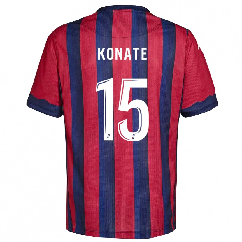 Danxen Kobiety Cheick Oumar Konaté #15 Bordowo-Granatowy Domowa Koszulka 2025/26 Koszulki Klubowe