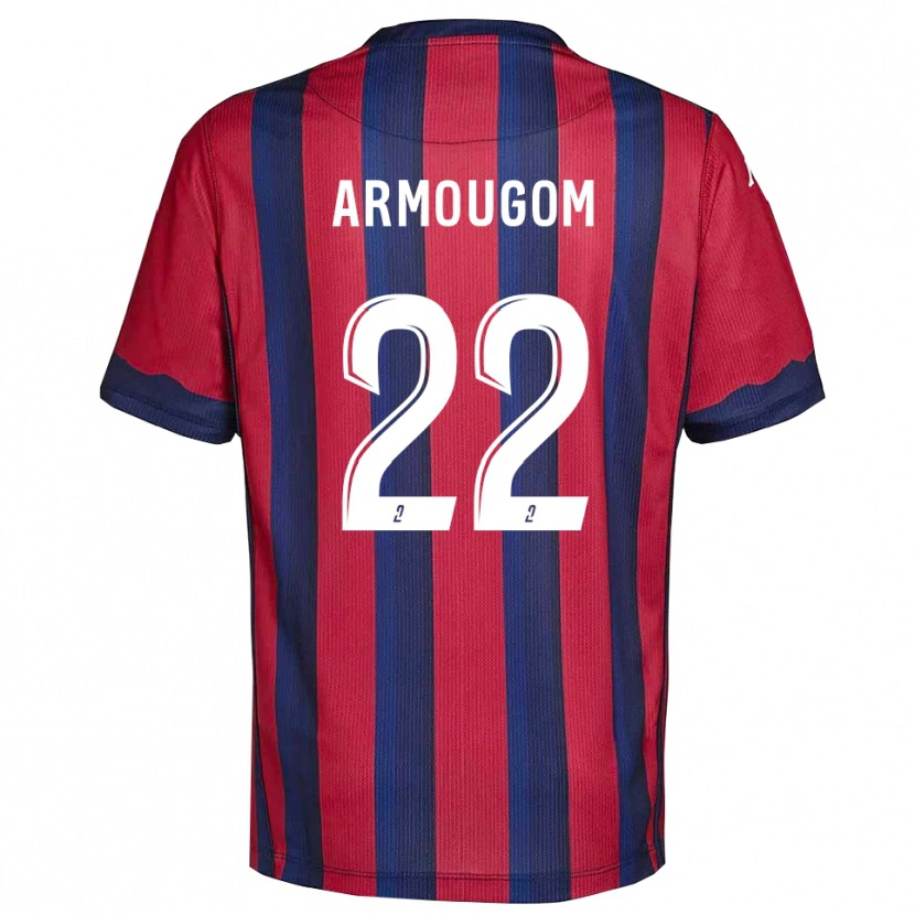 Danxen Kobiety Yoël Armougom #22 Bordowo-Granatowy Domowa Koszulka 2025/26 Koszulki Klubowe