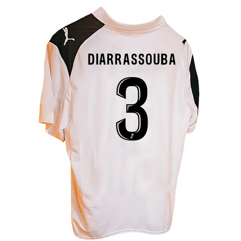 Danxen Kobiety Corneille Diarrassouba #3 Czarno-Biały Domowa Koszulka 2025/26 Koszulki Klubowe