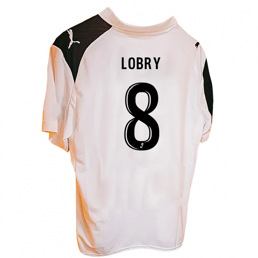 Danxen Kobiety Victor Lobry #8 Czarno-Biały Domowa Koszulka 2025/26 Koszulki Klubowe