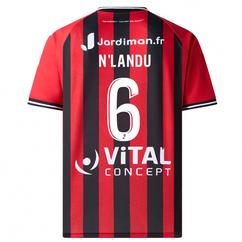 Danxen Kobiety Darly N'landu #6 Czerwono-Czarny Domowa Koszulka 2025/26 Koszulki Klubowe