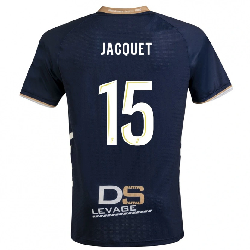 Danxen Kobiety Nils Jacquet #15 Granatowo-Złoty Domowa Koszulka 2025/26 Koszulki Klubowe