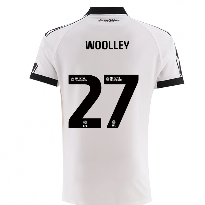 Danxen Kobiety Jesse Woolley #27 Biało-Czarny Wyjazdowa Koszulka 2025/26 Koszulki Klubowe
