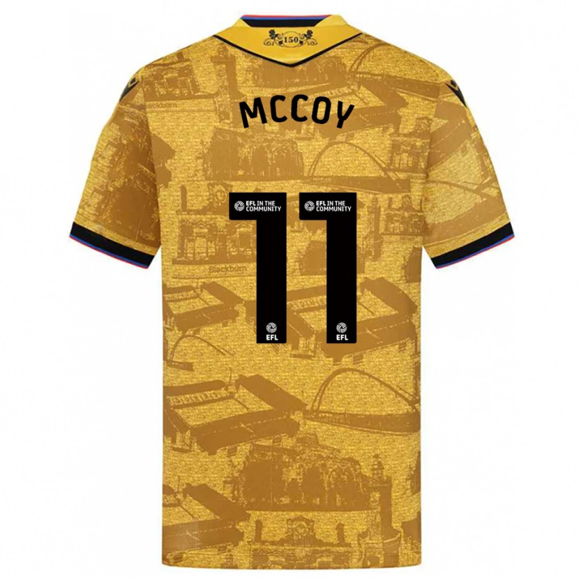 Danxen Kobiety Archie Mccoy #11 Złoto-Czarny Wyjazdowa Koszulka 2025/26 Koszulki Klubowe