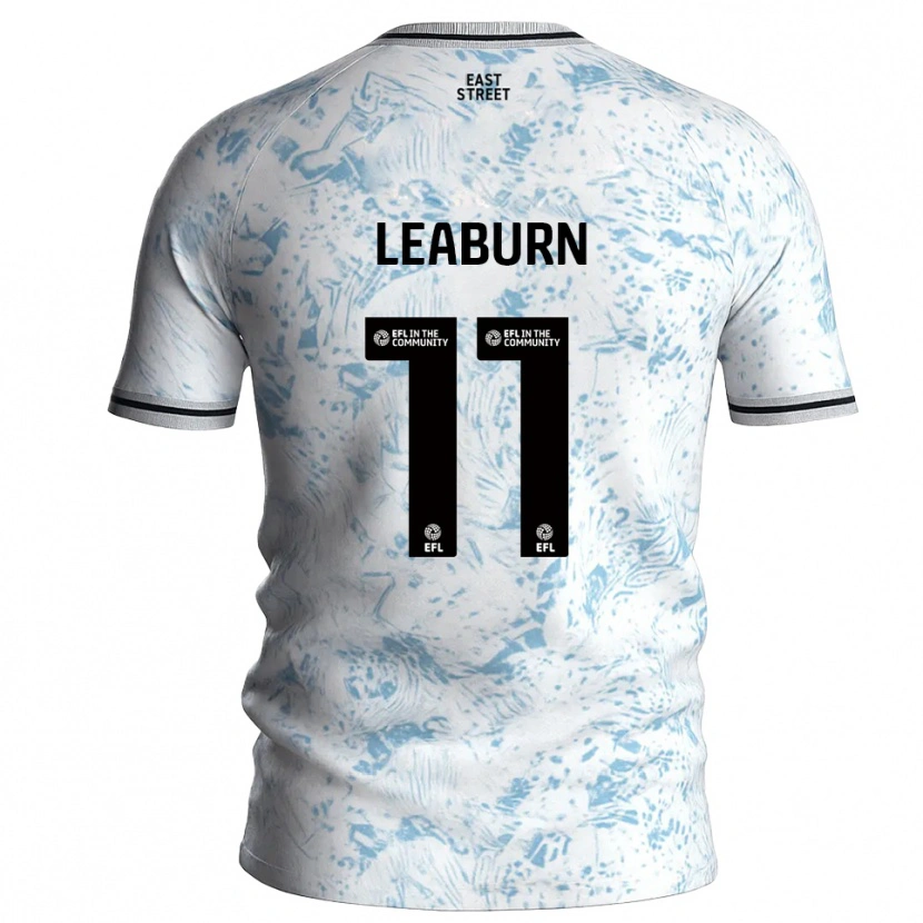 Danxen Kobiety Miles Leaburn #11 Biało-Błękitny Wyjazdowa Koszulka 2025/26 Koszulki Klubowe