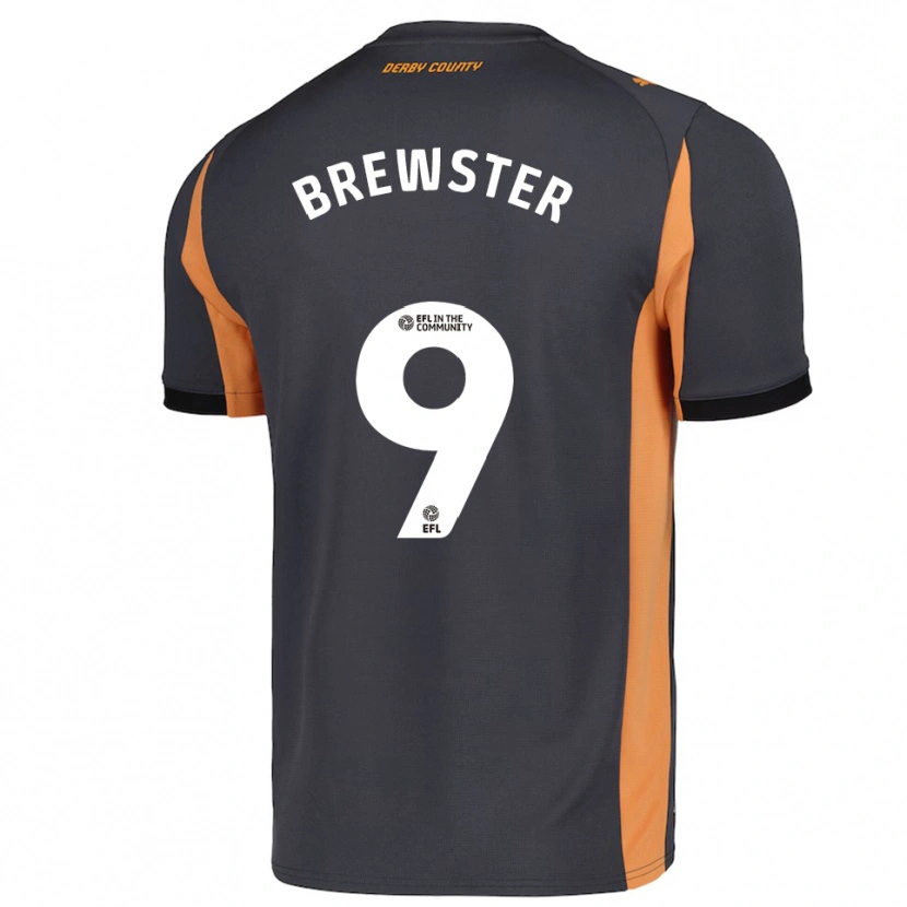 Danxen Kobiety Rhian Brewster #9 Szaro-Pomarańczowo-Czarny Wyjazdowa Koszulka 2025/26 Koszulki Klubowe