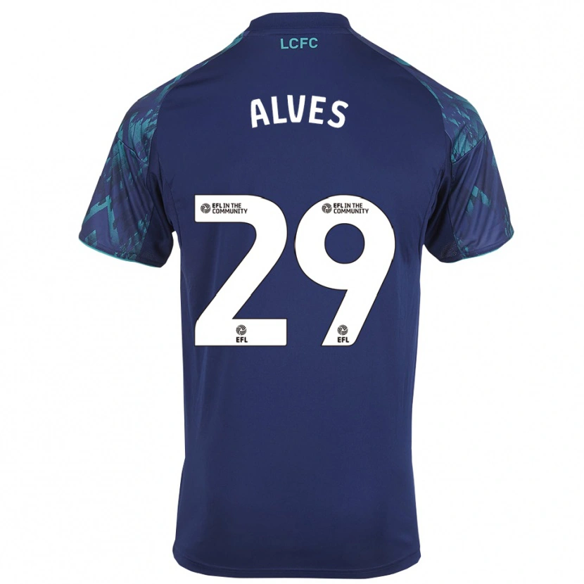 Danxen Kobiety Will Alves #29 Granatowo-Zielono-Biały Wyjazdowa Koszulka 2025/26 Koszulki Klubowe