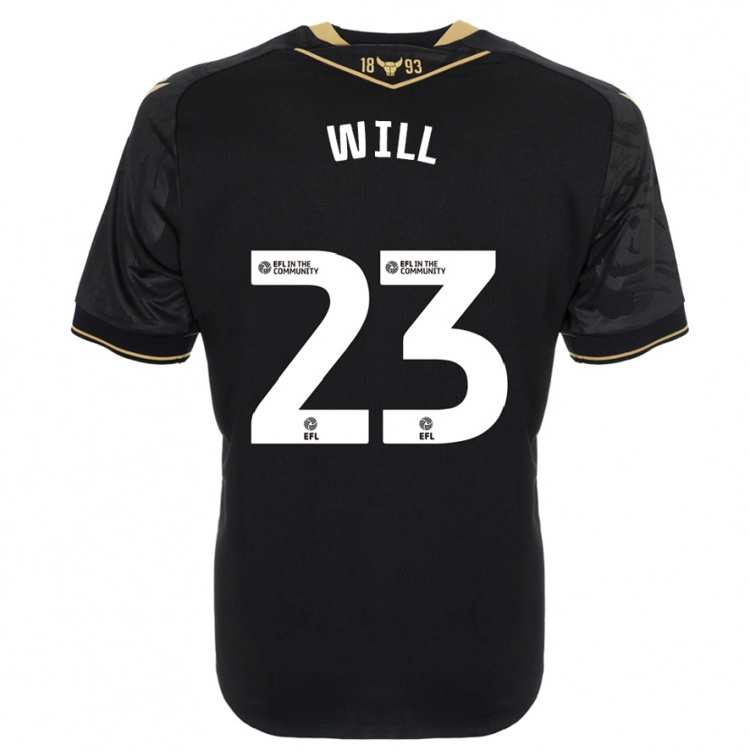 Danxen Kobiety Merrick Will #23 Czarno-Złoty Wyjazdowa Koszulka 2025/26 Koszulki Klubowe