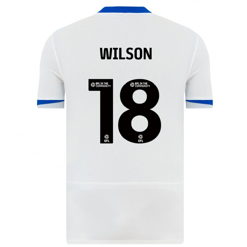Danxen Kobiety George Wilson #18 Biało-Czarny Wyjazdowa Koszulka 2025/26 Koszulki Klubowe