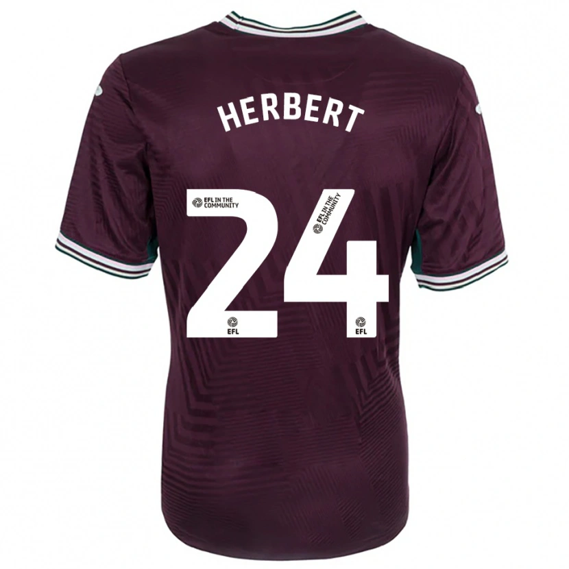 Danxen Kobiety Chelsea Herbert #24 Rdzawy Czerwono-Biały Wyjazdowa Koszulka 2025/26 Koszulki Klubowe
