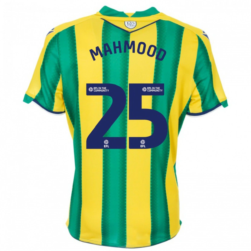 Danxen Kobiety Mahmood #25 Żółto-Zielony Wyjazdowa Koszulka 2025/26 Koszulki Klubowe