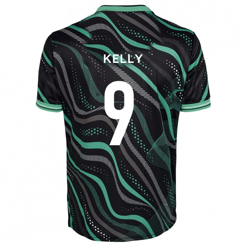 Danxen Kobiety Georgie Kelly #9 Czarno-Zielony Wyjazdowa Koszulka 2025/26 Koszulki Klubowe