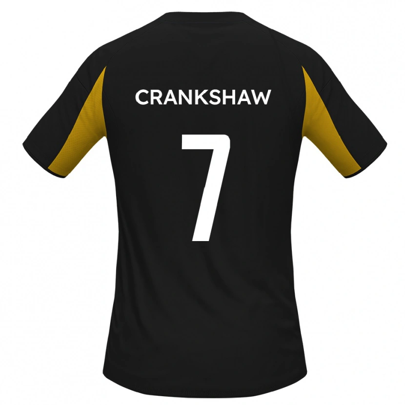Danxen Kobiety Ollie Crankshaw #7 Czarno-Żółty Wyjazdowa Koszulka 2025/26 Koszulki Klubowe