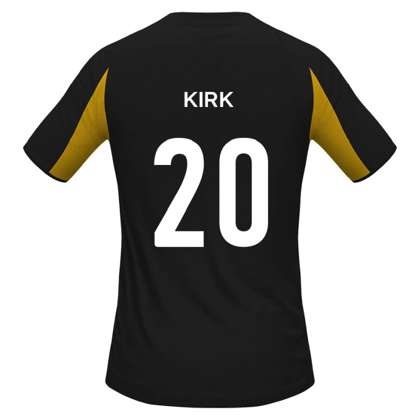 Danxen Kobiety Charlie Kirk #20 Czarno-Żółty Wyjazdowa Koszulka 2025/26 Koszulki Klubowe
